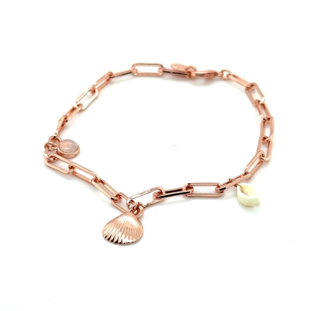 Pura Vida Rose Gold Beach Charm‎ Bracelet